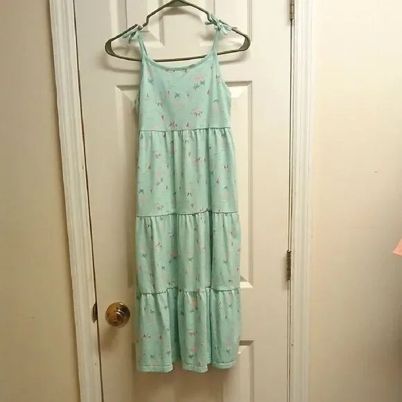 🩷CAT & JACK SIZE M 7/8 Mint Green GIRLS Sundress - Picture 1 of 7